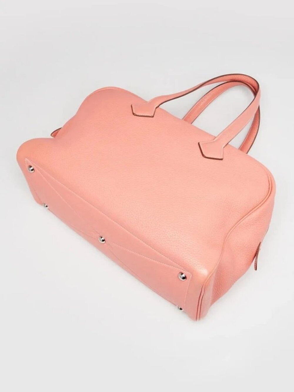 Hermes 35cm Crevette Clemence Leather Victoria II Bag - Picture 3 of 12